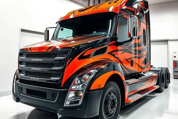 Custom truck paint and graphics service
