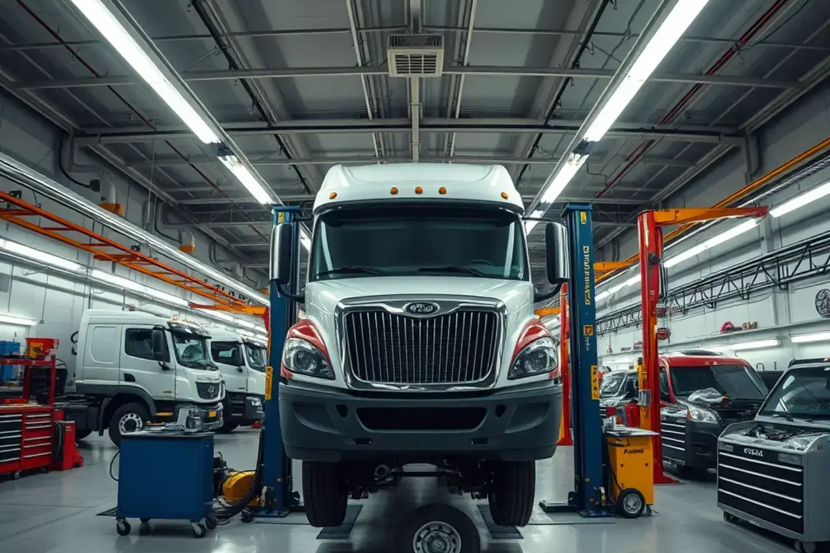 Our professional truck body shop facility